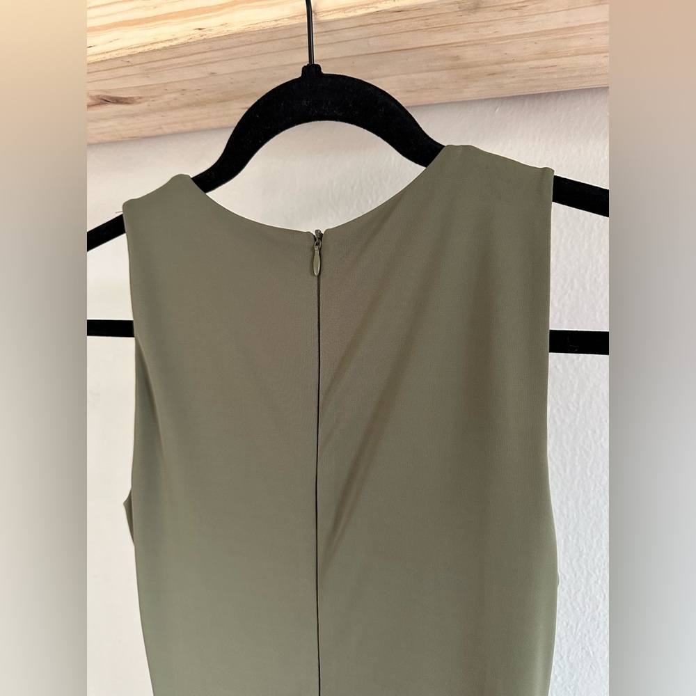 INC Olive Green Stretch Material Bodycon Dress - Picture 4 of 7